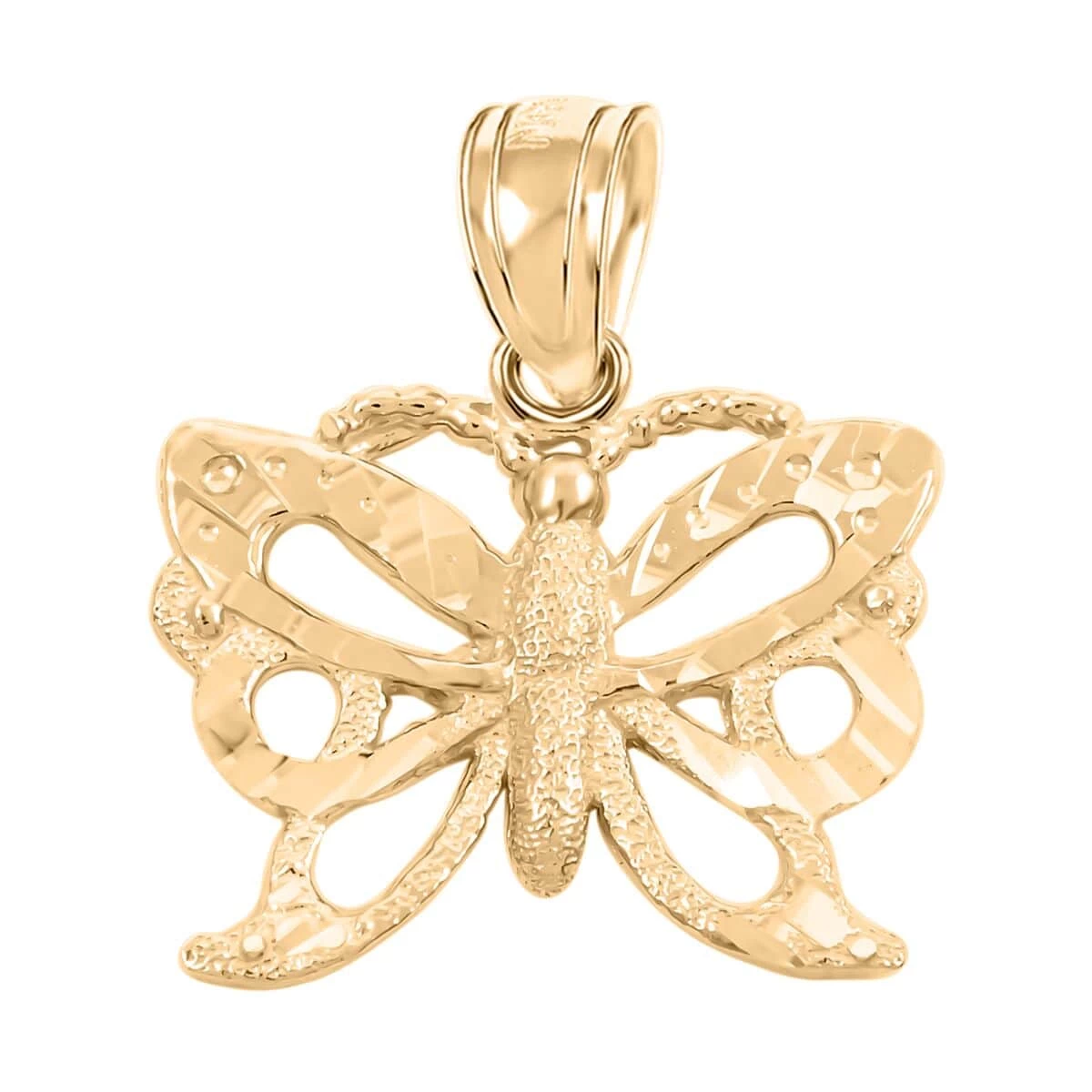 Made In America 10K Yellow Gold Butterfly Pendant 1.80 Grams 3 Made In America 10K Yellow Gold Butterfly Pendant 1.80 Grams