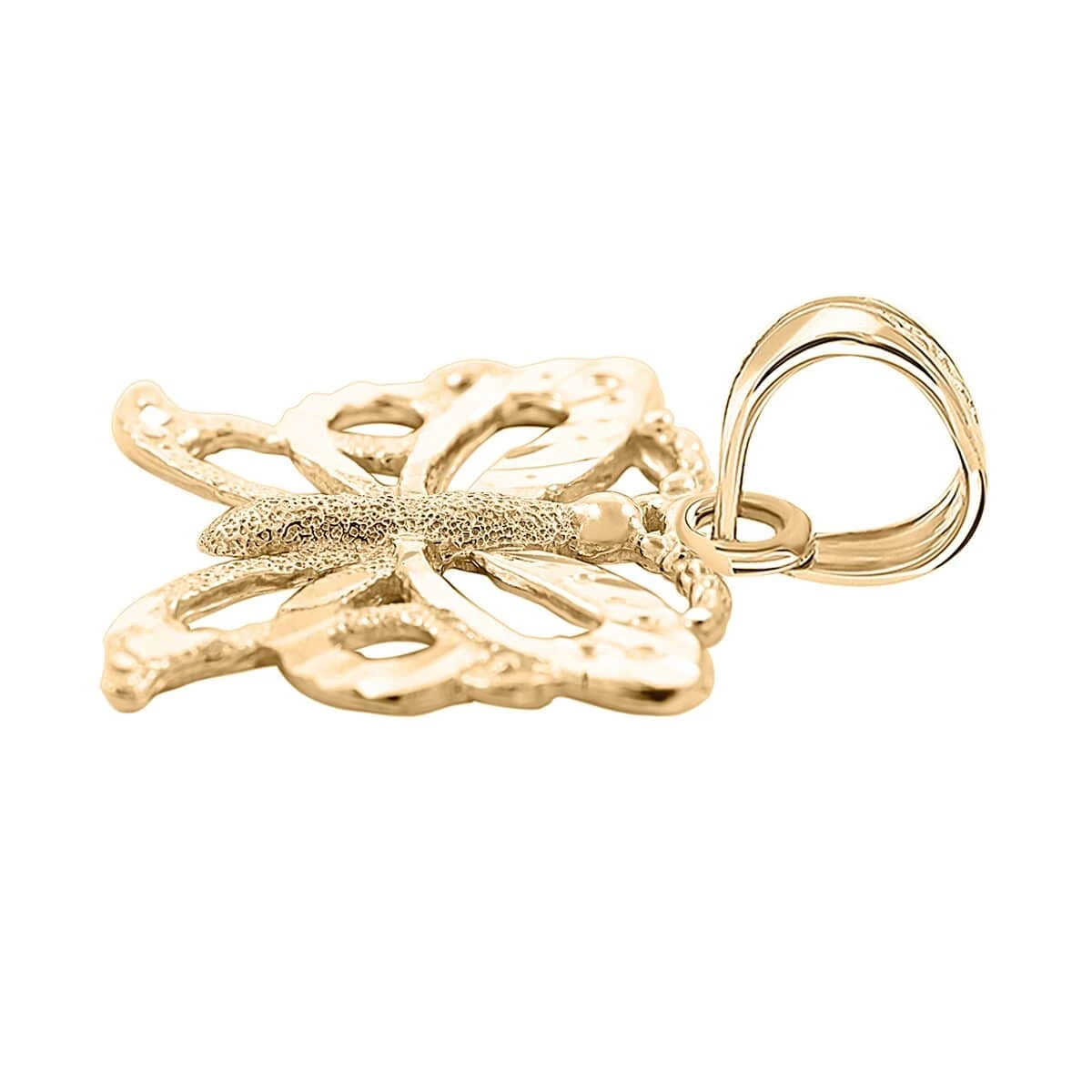 Made In America 10K Yellow Gold Butterfly Pendant 1.80 Grams 6 Made In America 10K Yellow Gold Butterfly Pendant 1.80 Grams - Image 4