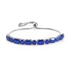 Tanzanian Blue Spinel (DF) Bolo Bracelet In Platinum Over Sterling Silver 9.75 Ctw -Jewelry store 7625435
