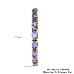 Tanzanite Inside Out Hoop Earrings In Vermeil Yellow Gold Over Sterling Silver 6.50 Ctw -Jewelry store 7626776 4