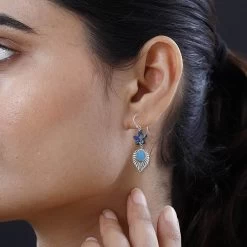 Bali Legacy Sleeping Beauty Turquoise And Abalone Shell Starfish Dangle Earrings In Sterling Silver 2.00 Ctw 9 Bali Legacy Sleeping Beauty Turquoise And Abalone Shell Starfish Dangle Earrings In Sterling Silver 2.00 Ctw -Jewelry store 7628494 2