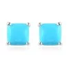 Sleeping Beauty Turquoise Solitaire Stud Earrings In 14K Rose Gold Over Sterling Silver 1.20 Ctw -Jewelry store 7628651