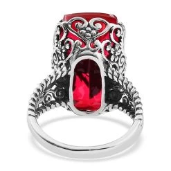 Artisan Crafted Premium Volcanic Quartz Dragonfly Ring In Black Oxidized Sterling Silver 15.35 Ctw -Jewelry store 7630930 4