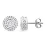 10K White Gold Diamond G-H I2 Stud Earrings 0.50 Ctw -Jewelry store 7631068
