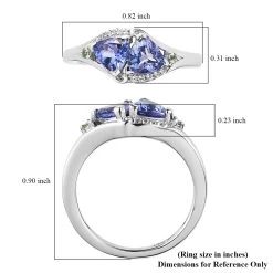 Tanzanite, Multi Gemstone Ring In Platinum Over Sterling Silver 1.00 Ctw 13 Tanzanite, Multi Gemstone Ring In Platinum Over Sterling Silver 1.00 Ctw -Jewelry store 7631130 5