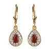 Premium Nigerian Spessartite Garnet And Moissanite Dangling Earrings In Vermeil YG Over Sterling Silver 1.75 Ctw 1 Premium Nigerian Spessartite Garnet And Moissanite Dangling Earrings In Vermeil YG Over Sterling Silver 1.75 Ctw -Jewelry store 7631292