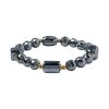 Terahertz Beaded Stretch Bracelet In Goldtone 118.10 Ctw