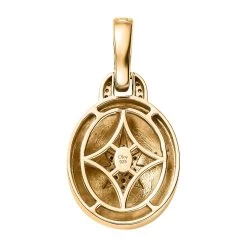Moissanite And Enameled Pendant In Vermeil Yellow Gold Over Sterling Silver 0.20 Ctw -Jewelry store 7631701 5