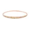 Modani 14K Rose Gold Natural Multi Color Diamond SI3 Bangle Bracelet (7.50 In) Total Metal Weight (8.5 G) Including Titanium Spring Weight 2g 3.00 Ctw