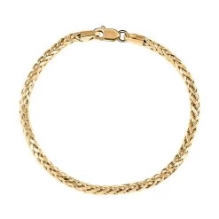10K Yellow Gold 5mm Palma Chain Bracelet (7.00 In) 7.10 Grams -Jewelry store 7634588 2