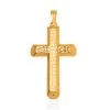 24K Yellow Gold Electroform Cross Pendant 3.60 Grams -Jewelry store 7634775