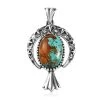 Artisan Crafted Royston Turquoise Pendant In Black Oxidized Sterling Silver 5.85 Ctw 1 Artisan Crafted Royston Turquoise Pendant In Black Oxidized Sterling Silver 5.85 Ctw -Jewelry store 7635332