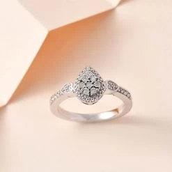 Diamond Accent Ring In Platinum Over Sterling Silver -Jewelry store 7636932 1