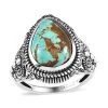 Artisan Crafted Royston Turquoise Ring In Sterling Silver 5.35 Ctw -Jewelry store 7639703