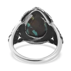 Artisan Crafted Royston Turquoise Ring In Sterling Silver 5.35 Ctw -Jewelry store 7639703 4