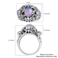 Bali Legacy Ethiopian Welo Opal Swan Ring In Sterling Silver 2.00 Ctw 13 Bali Legacy Ethiopian Welo Opal Swan Ring In Sterling Silver 2.00 Ctw -Jewelry store 7640221 5