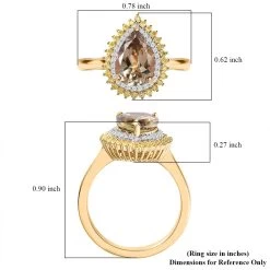 Luxoro 10K Yellow Gold AAA Turkizite, Yellow Diamond And Diamond G-H I3 Ring 2.35 Ctw 13 Luxoro 10K Yellow Gold AAA Turkizite, Yellow Diamond And Diamond G-H I3 Ring 2.35 Ctw -Jewelry store 7640347 5