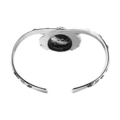 Artisan Crafted White Buffalo Cuff Bracelet In Sterling Silver (7.25 In) 21.10 Ctw -Jewelry store 7641001 4