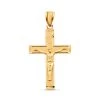Made In America 10K Yellow Gold Crucifix Pendant 1.60 Grams