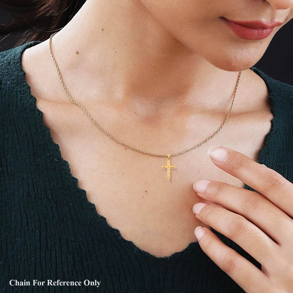 Made In America 10K Yellow Gold Crucifix Pendant 1.60 Grams 5 Made In America 10K Yellow Gold Crucifix Pendant 1.60 Grams - Image 3