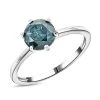Luxoro 10K White Gold Blue Diamond Ring 1.10 Ctw 2 Luxoro 10K White Gold Blue Diamond Ring 1.10 Ctw -Jewelry store 7641500