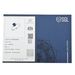 Luxoro 10K White Gold Blue Diamond Ring 1.10 Ctw 15 Luxoro 10K White Gold Blue Diamond Ring 1.10 Ctw -Jewelry store 7641500 6