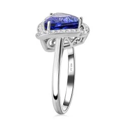 Certified & Appraised Rhapsody 950 Platinum AAAA Tanzanite And E-F VS Diamond Ring 7.40 Grams 3.65 Ctw 11 Certified & Appraised Rhapsody 950 Platinum AAAA Tanzanite And E-F VS Diamond Ring 7.40 Grams 3.65 Ctw -Jewelry store 7645259 3