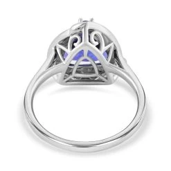 Certified & Appraised Rhapsody 950 Platinum AAAA Tanzanite And E-F VS Diamond Ring 7.40 Grams 3.65 Ctw 12 Certified & Appraised Rhapsody 950 Platinum AAAA Tanzanite And E-F VS Diamond Ring 7.40 Grams 3.65 Ctw -Jewelry store 7645259 4