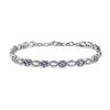 Tanzanite And White Zircon Bracelet In Platinum Over Sterling Silver (8.00 In) 3.90 Ctw 1 Tanzanite And White Zircon Bracelet In Platinum Over Sterling Silver (8.00 In) 3.90 Ctw -Jewelry store 7645298