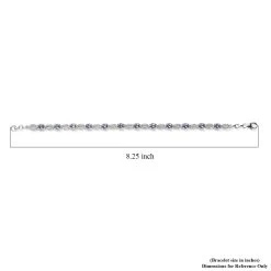 Tanzanite And White Zircon Bracelet In Platinum Over Sterling Silver (8.00 In) 3.90 Ctw 11 Tanzanite And White Zircon Bracelet In Platinum Over Sterling Silver (8.00 In) 3.90 Ctw -Jewelry store 7645298 4