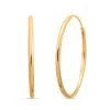 14K Yellow Gold Endless Hoop Earrings -Jewelry store 7646020