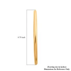 14K Yellow Gold Endless Hoop Earrings -Jewelry store 7646020 4