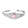 Karis Peruvian Pink Opal Cuff Bracelet In Platinum Bond (6.50 In) 4.75 Ctw (Del. In 3-5 Days) 2 Karis Peruvian Pink Opal Cuff Bracelet In Platinum Bond (6.50 In) 4.75 Ctw (Del. In 3-5 Days) -Jewelry store 7647407