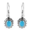 Artisan Crafted Sleeping Beauty Turquoise Dangle Earrings In Sterling Silver 2.35 Ctw 2 Artisan Crafted Sleeping Beauty Turquoise Dangle Earrings In Sterling Silver 2.35 Ctw -Jewelry store 7647790