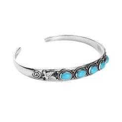 Artisan Crafted Sleeping Beauty Turquoise Cuff Bracelet In Sterling Silver (7.25 In) 3.50 Ctw 11 Artisan Crafted Sleeping Beauty Turquoise Cuff Bracelet In Sterling Silver (7.25 In) 3.50 Ctw -Jewelry store 7649547 3