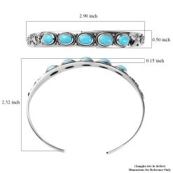 Artisan Crafted Sleeping Beauty Turquoise Cuff Bracelet In Sterling Silver (7.25 In) 3.50 Ctw 13 Artisan Crafted Sleeping Beauty Turquoise Cuff Bracelet In Sterling Silver (7.25 In) 3.50 Ctw -Jewelry store 7649547 5