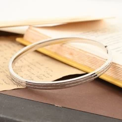 950 Platinum Bangle Bracelet (7.0 In) 24.30 Grams -Jewelry store 7650383 1