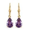 Premium Mashamba Amethyst Lever Back Earrings In Vermeil Yellow Gold Over Sterling Silver 5.35 Ctw -Jewelry store 7657271