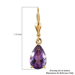 Premium Mashamba Amethyst Lever Back Earrings In Vermeil Yellow Gold Over Sterling Silver 5.35 Ctw 13 Premium Mashamba Amethyst Lever Back Earrings In Vermeil Yellow Gold Over Sterling Silver 5.35 Ctw -Jewelry store 7657271 5