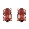 Blush Apatite Solitaire Stud Earrings In Vermeil Rose Gold Over Sterling Silver 1.00 Ctw -Jewelry store 7664394