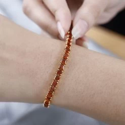 Premium Santa Ana Madeira Citrine Tennis Bracelet In Vermeil Yellow Gold Over Sterling Silver (7.25 In) 12.30 Ctw 9 Premium Santa Ana Madeira Citrine Tennis Bracelet In Vermeil Yellow Gold Over Sterling Silver (7.25 In) 12.30 Ctw -Jewelry store 7664700 2