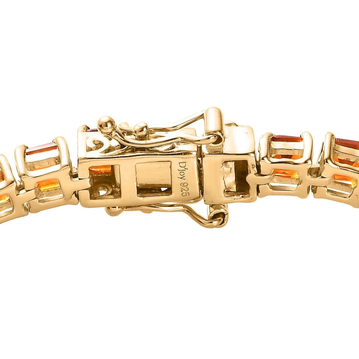 Premium Santa Ana Madeira Citrine Tennis Bracelet In Vermeil Yellow Gold Over Sterling Silver (7.25 In) 12.30 Ctw 6 Premium Santa Ana Madeira Citrine Tennis Bracelet In Vermeil Yellow Gold Over Sterling Silver (7.25 In) 12.30 Ctw - Image 4