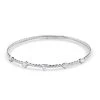 Modani 18K White Gold E-F VS Diamond Bangle Bracelet (7.00 In) Total Metal Weight (8.20 G) Including Titanium Spring Weight 0.60 G (Del. In 10-12 Days) 1.00 Ctw -Jewelry store 7671751