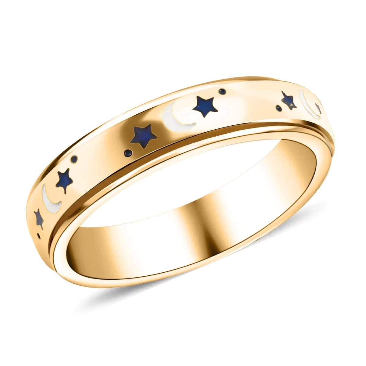 925 Sterling Silver Fidget Ring Spinner Ring Moon Star Anxiety Ring For Women Men Vermeil Yellow Gold Jewelry Birthday Gifts 3 925 Sterling Silver Fidget Ring Spinner Ring Moon Star Anxiety Ring For Women Men Vermeil Yellow Gold Jewelry Birthday Gifts