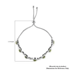 Mojave Green Turquoise Beaded Bolo Bracelet In Stainless Steel 5.40 Ctw 13 Mojave Green Turquoise Beaded Bolo Bracelet In Stainless Steel 5.40 Ctw -Jewelry store 7835385 4