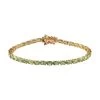 Tsavorite Garnet Tennis Bracelet In Vermeil Yellow Gold Over Sterling Silver (7.25 In) 9.30 Ctw -Jewelry store 8716445