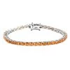 Mexican Fire Opal Tennis Bracelet In Platinum Over Sterling Silver (8.00 In) 10.65 Grams 6.15 Ctw 1 Mexican Fire Opal Tennis Bracelet In Platinum Over Sterling Silver (8.00 In) 10.65 Grams 6.15 Ctw -Jewelry store 8731157