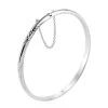 Sterling Silver Hammered Bangle Bracelet (7.50 In) 7.20 Grams -Jewelry store 8853577