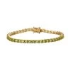 Asscher Cut Arizona Peridot Tennis Bracelet In Vermeil Yellow Gold Over Sterling Silver (8.00 In) 14.75 Ctw 2 Asscher Cut Arizona Peridot Tennis Bracelet In Vermeil Yellow Gold Over Sterling Silver (8.00 In) 14.75 Ctw -Jewelry store 8853586