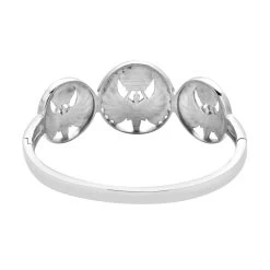 Lapis Lazuli Angel Bangle Bracelet In Stainless Steel (8.00 In) 7.00 Ctw -Jewelry store 8860085 5